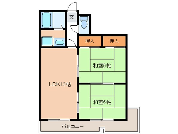 アベニュ－泉の物件間取画像